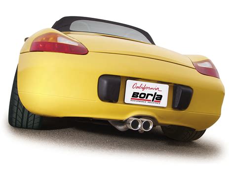 stainless steel porsche 986 boxster exhaust back box|986 boxster borla exhaust.